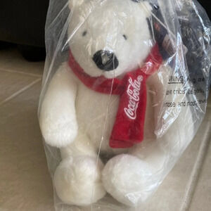 Vintage Coca-Cola Polar Bear Stuffed Animal (2 available)